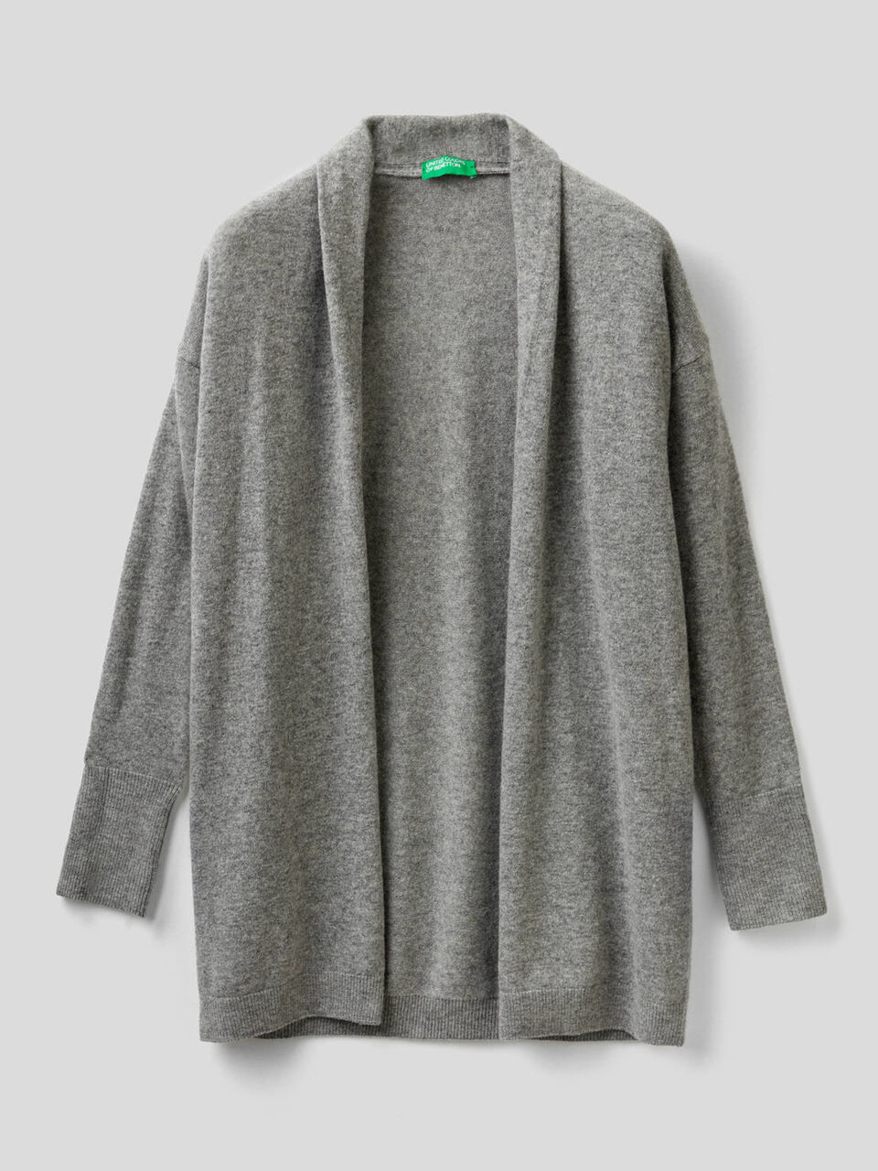 Cardigan lungo con collo a scialle image number 1
