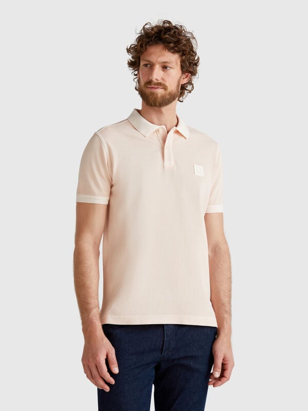 Polo rosa cipria regular fit Uomo