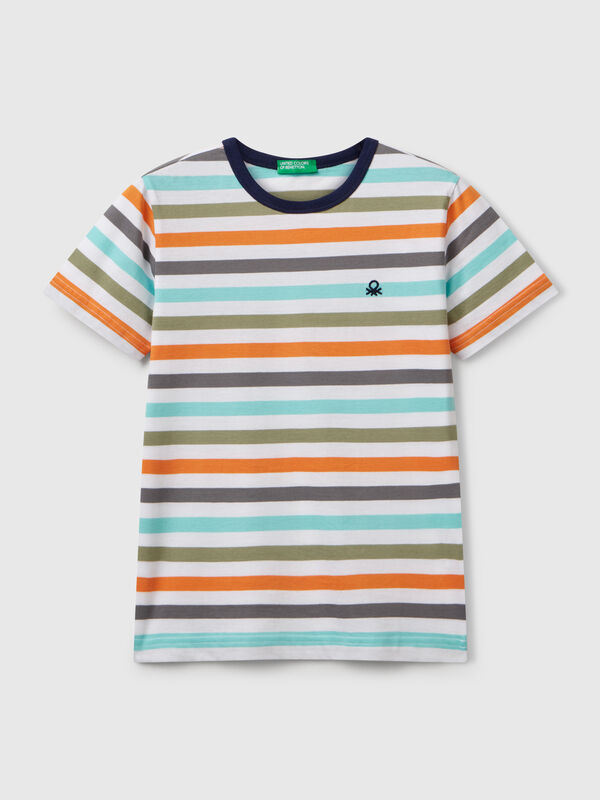 Maglietta a righe 100% cotone Bambino