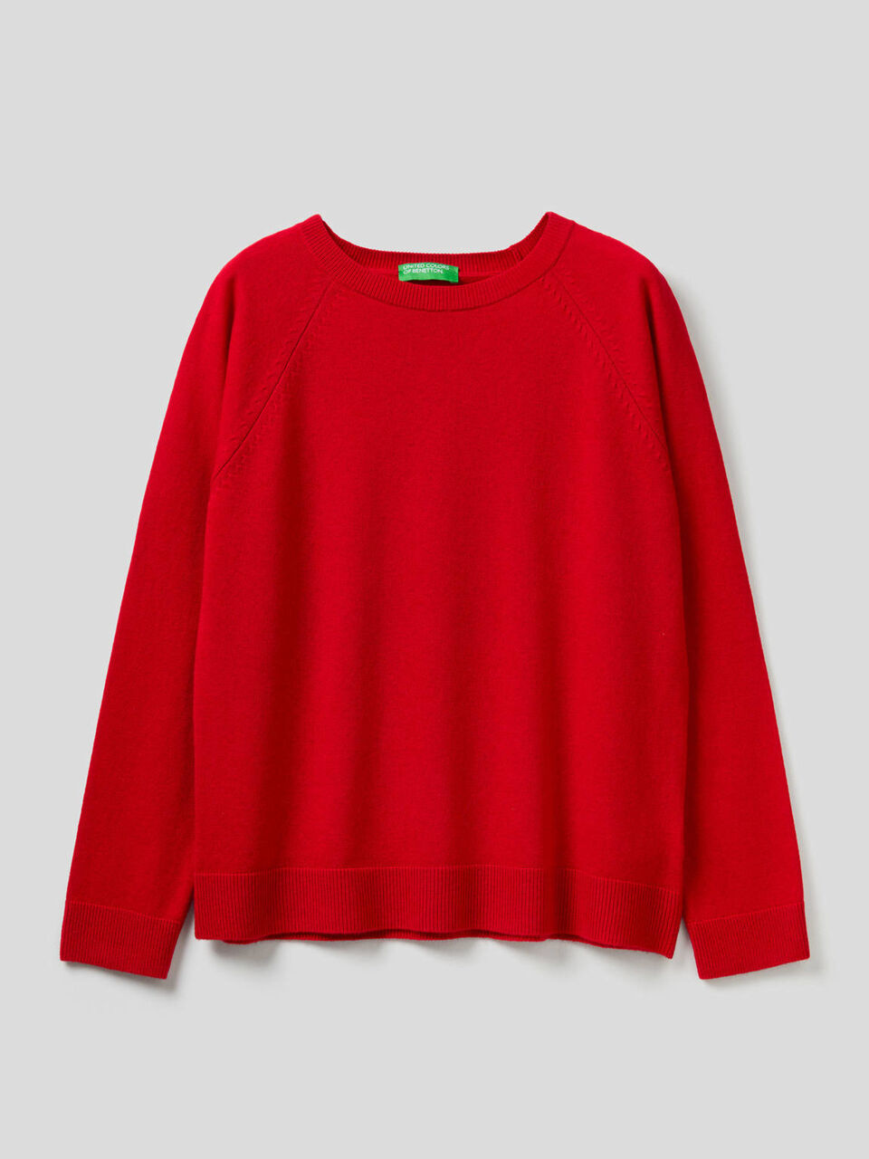 Maglia girocollo in misto lana e cashmere image number 1