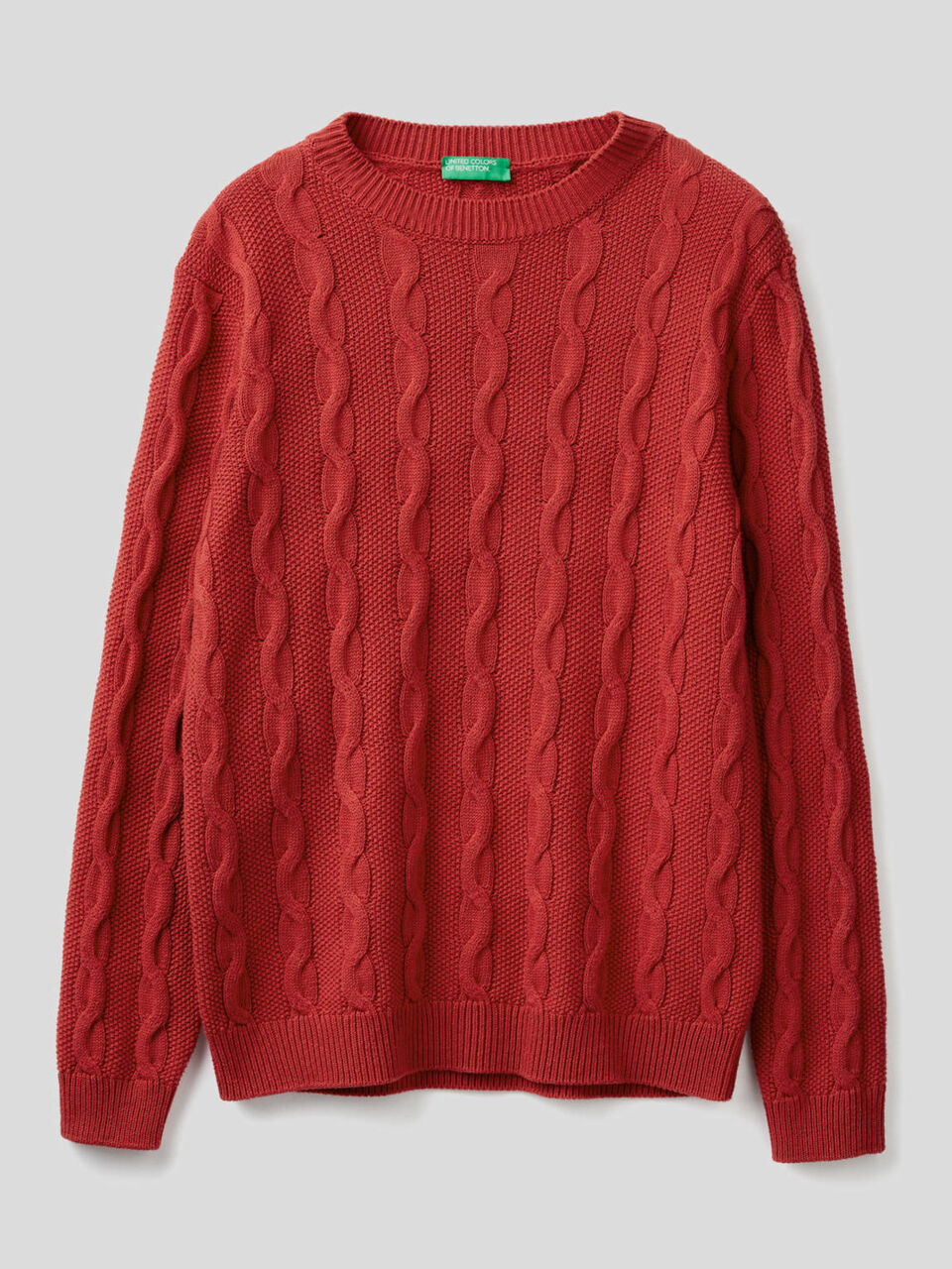 Maglione girocollo a trecce Uomo image number 1