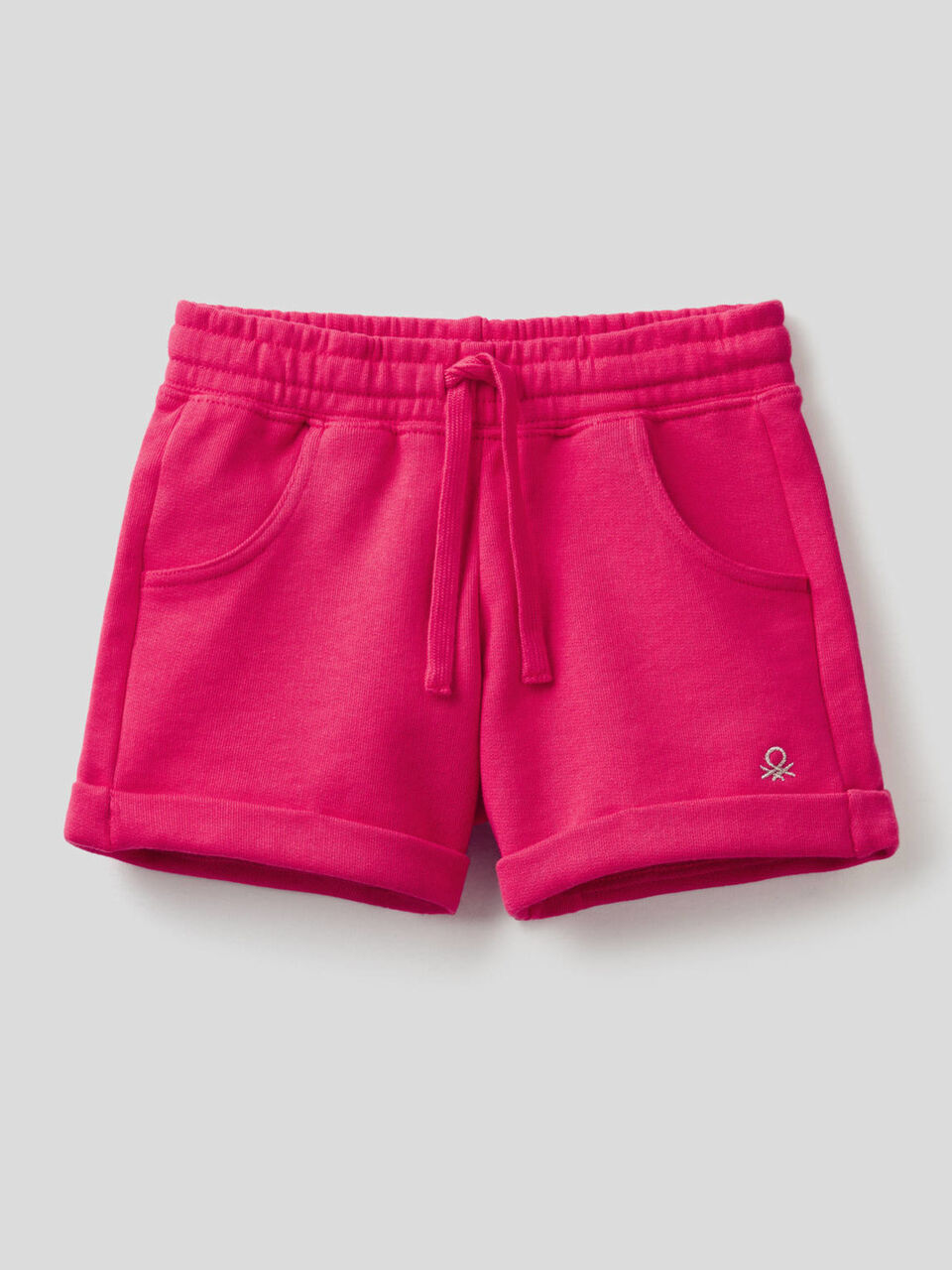 Shorts in felpa di puro cotone image number 1