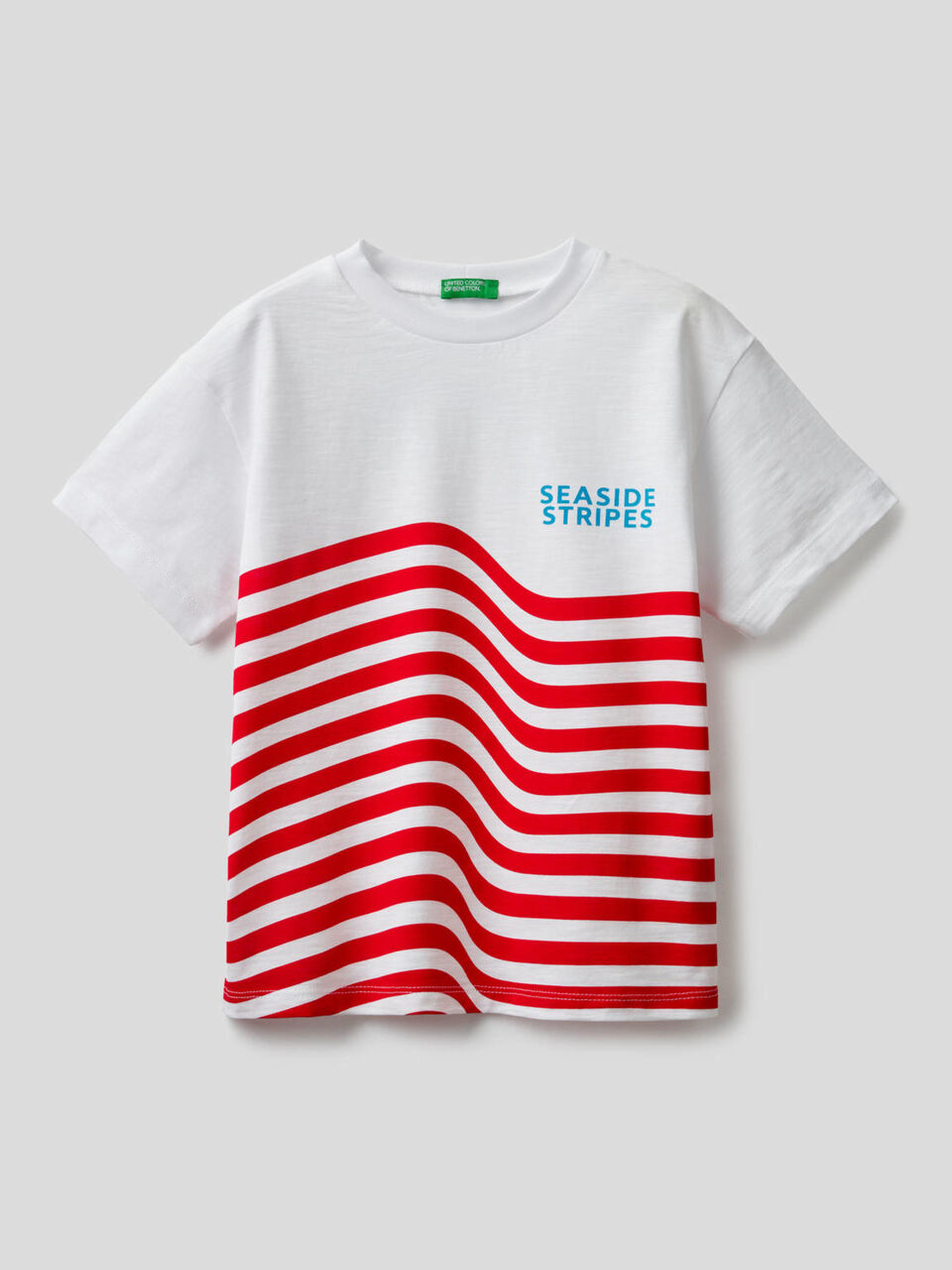 T-shirt in cotone con stampe image number 1