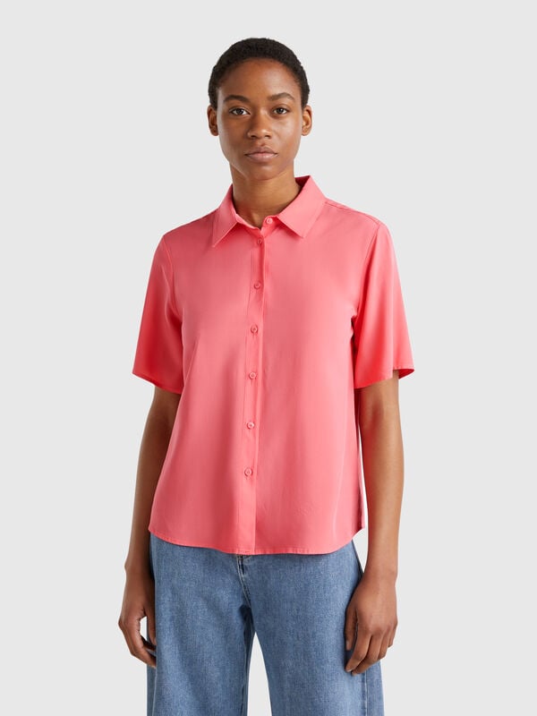 Camicia manica 3/4 in viscosa Donna