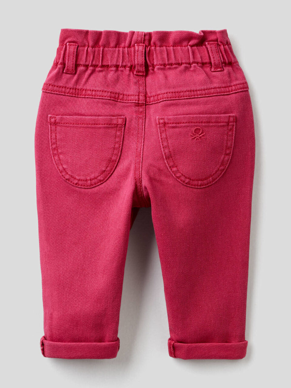 Pantaloni paperbag in cotone bio image number 2