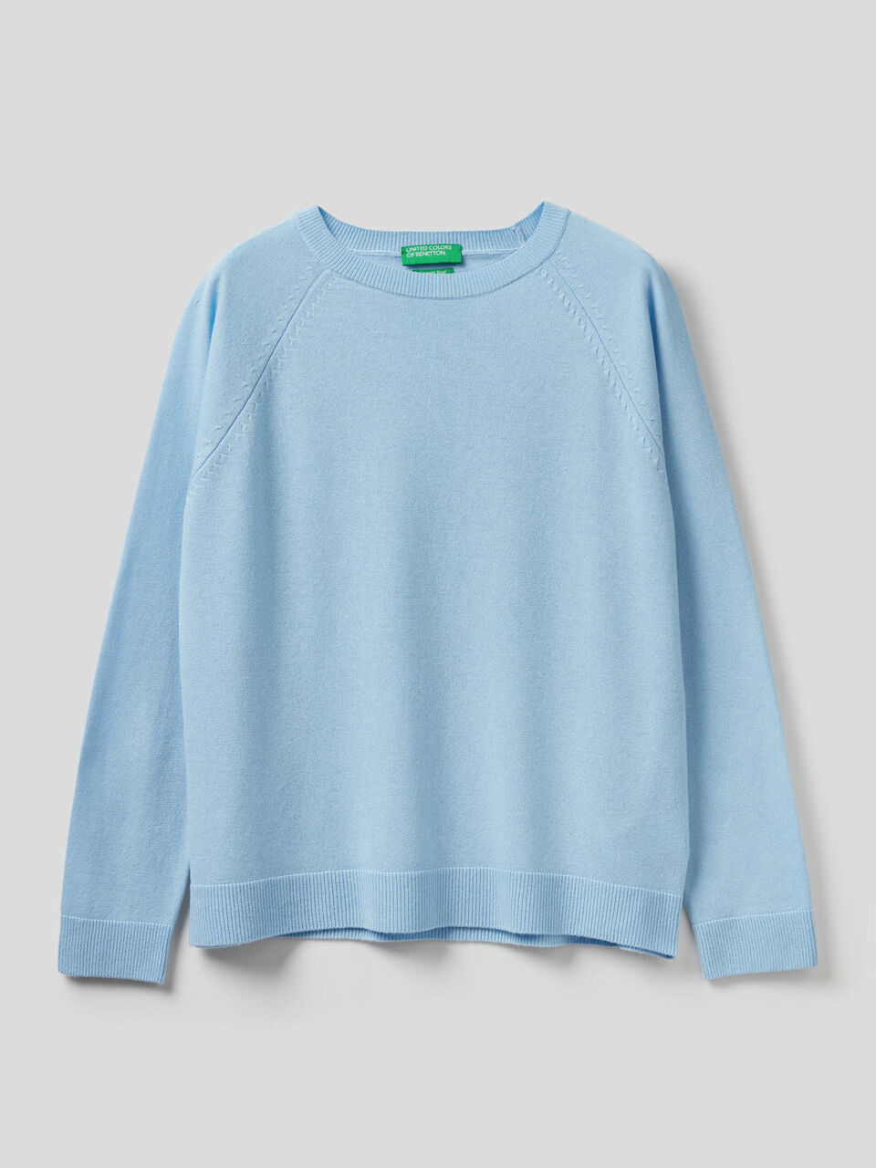 Maglia girocollo in misto lana e cashmere image number 1