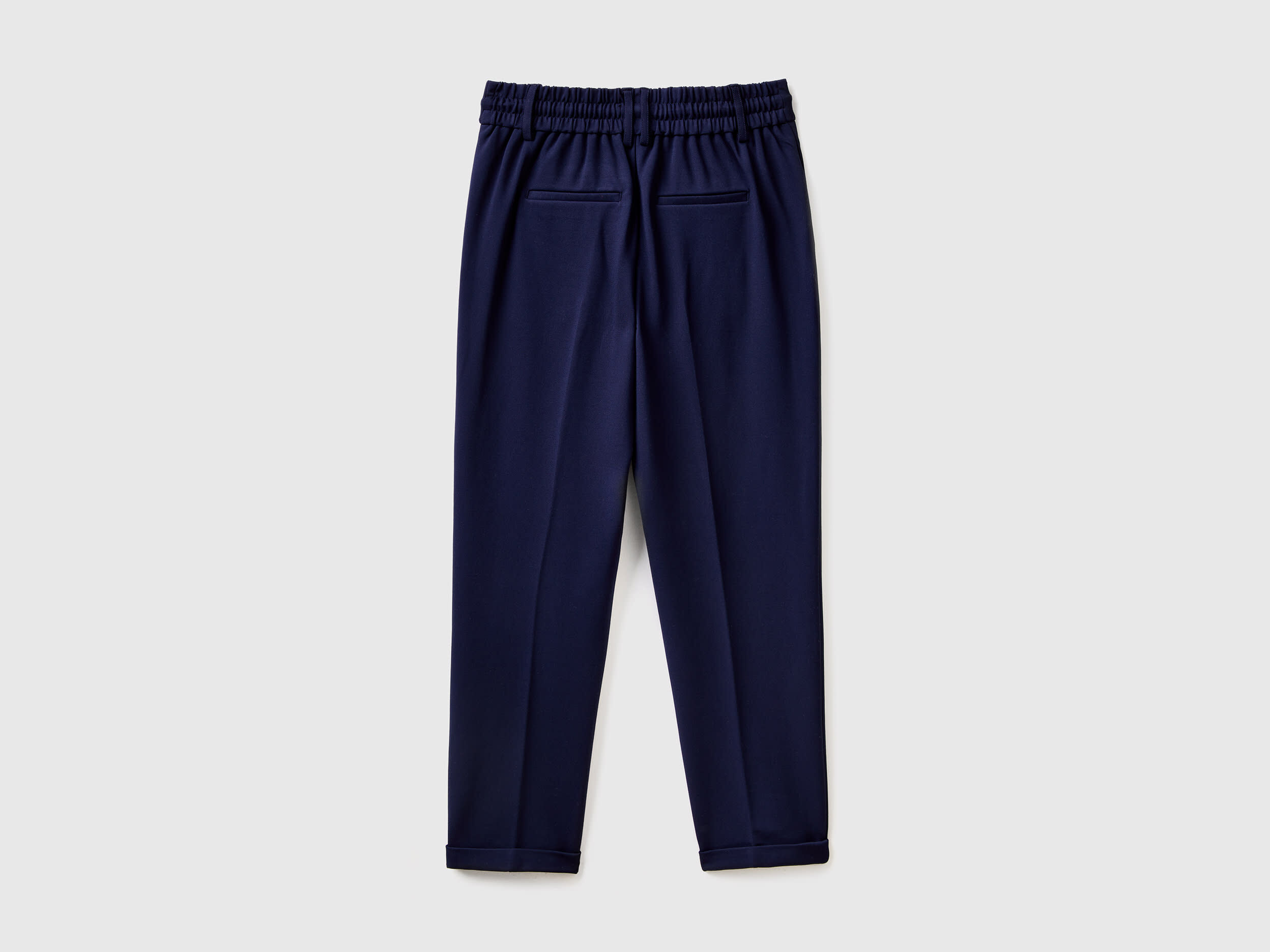 Pantaloni blu benetton hot sale