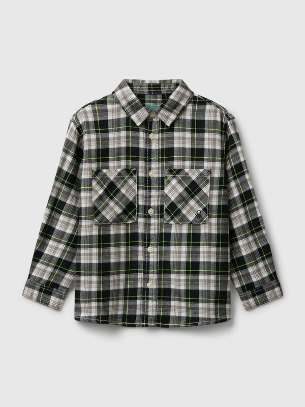 Camicia a quadri 100% cotone Bambino