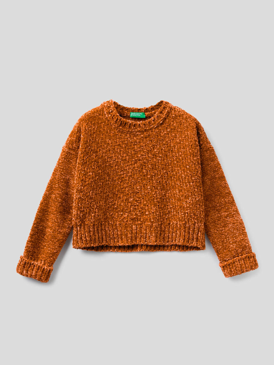 Maglia cropped in ciniglia image number 1