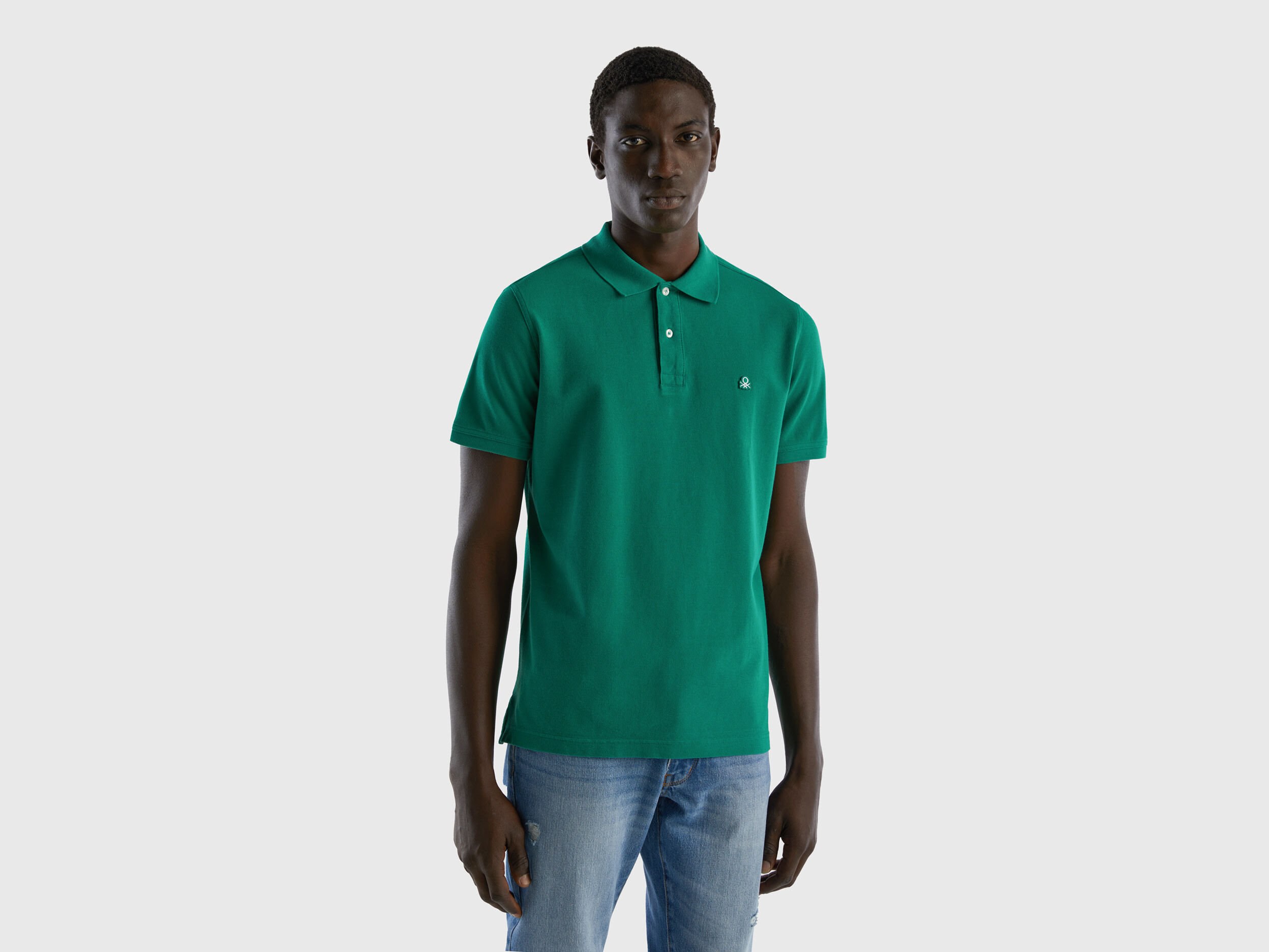 Polo benetton discount manica corta