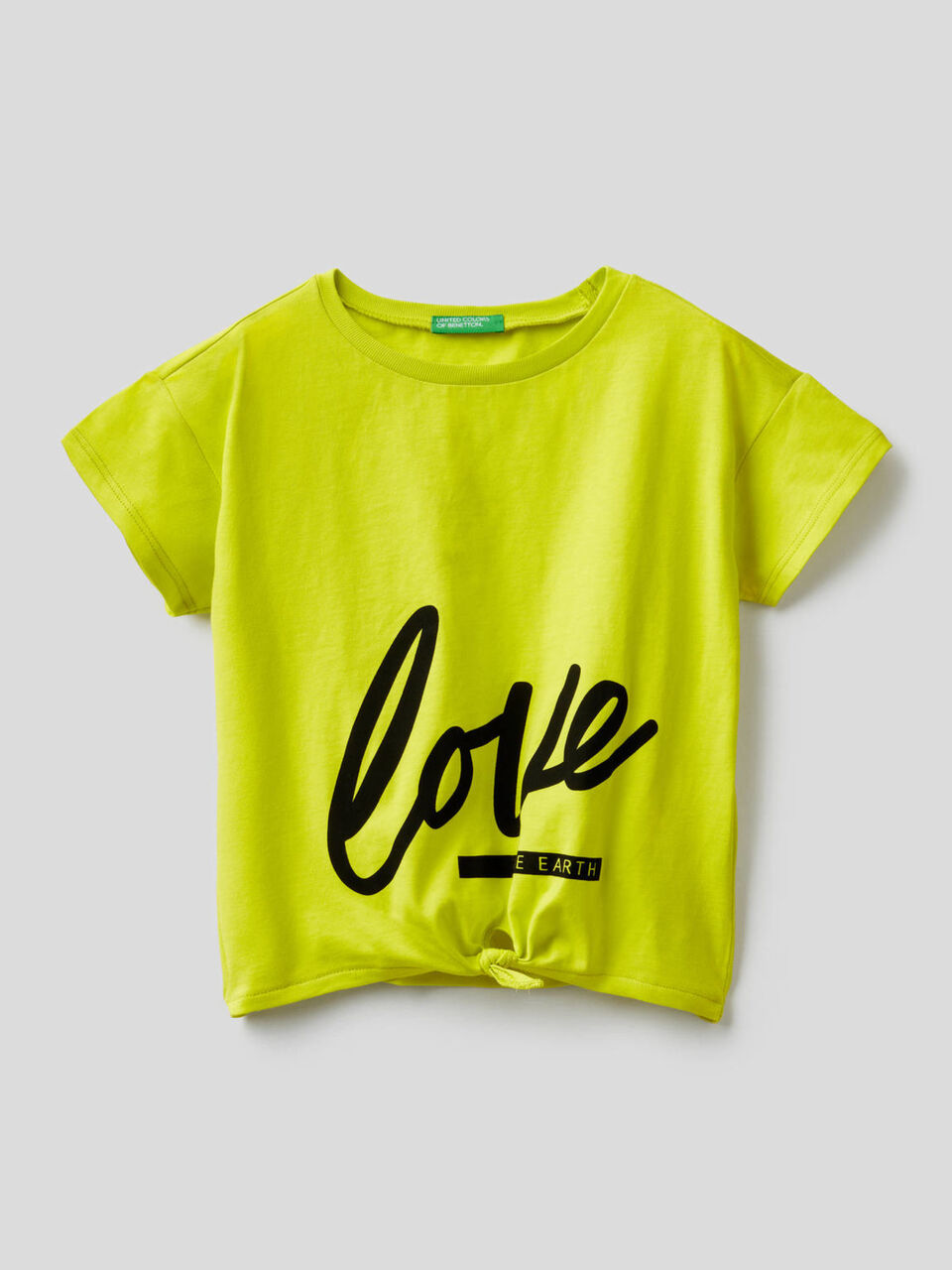 T-shirt con fiocco sul fondo image number 1
