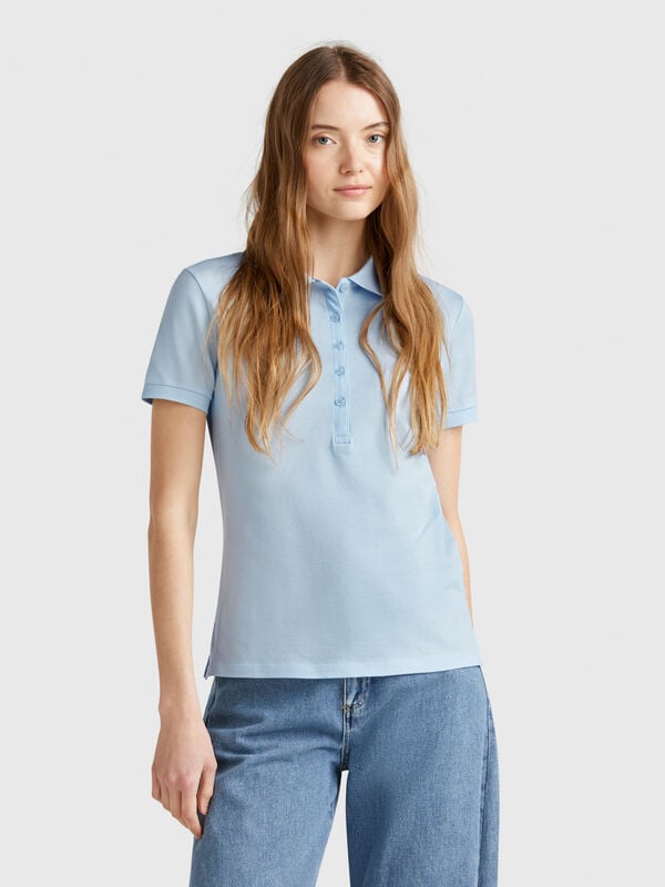 Polo slim fit in cotone stretch Donna