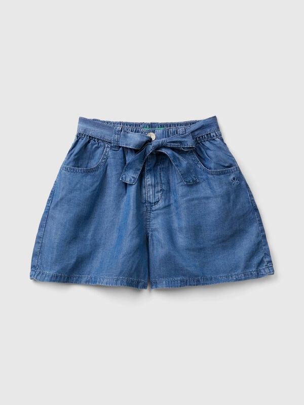 Bermuda in chambray Bambina