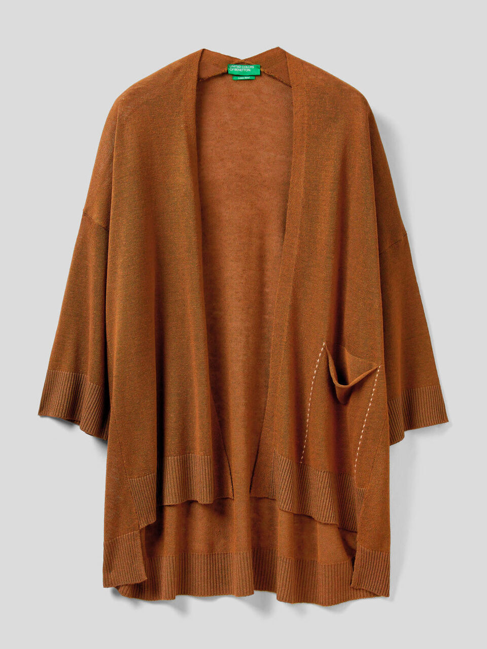 Cardigan aperto con manica a 3/4 image number 1