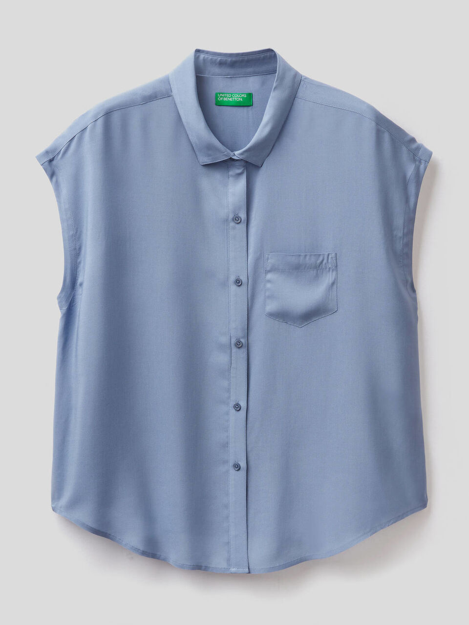 Camicia fluida a manica corta image number null