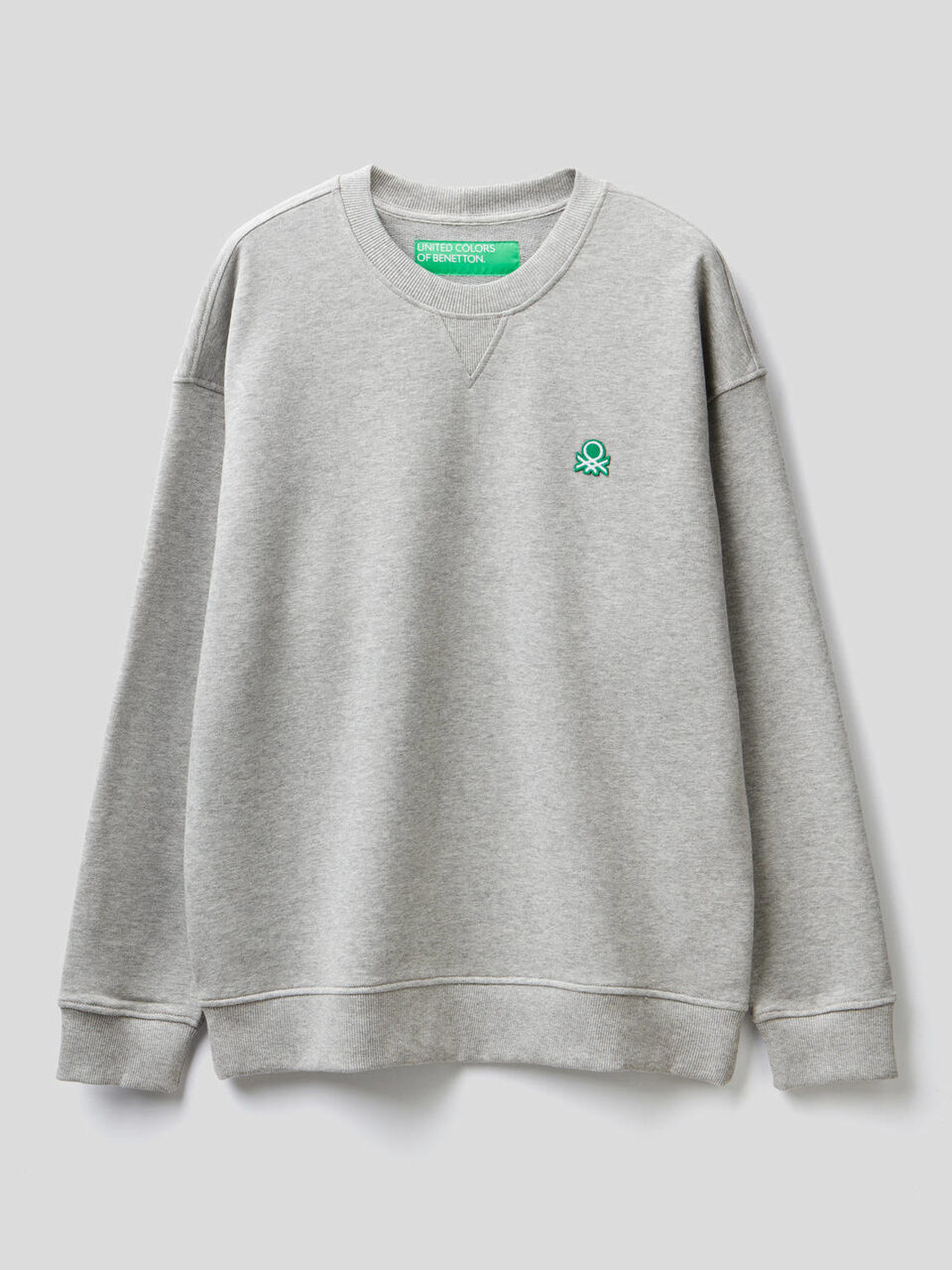 Felpa 100% cotone con logo applicato image number 1
