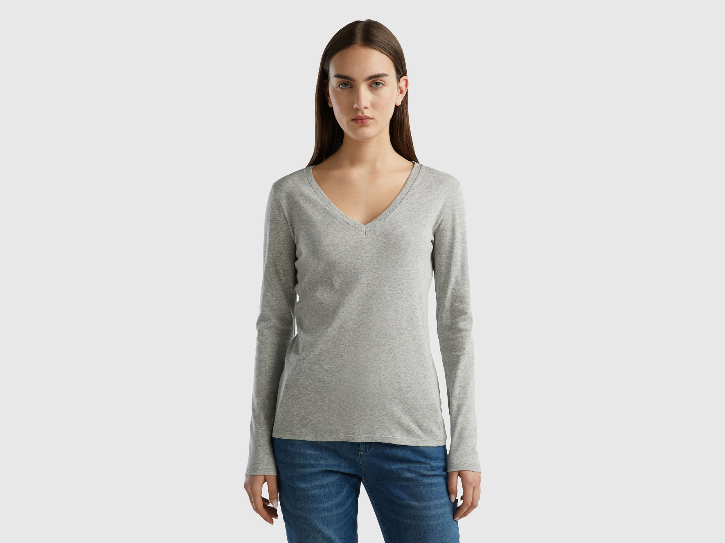 T shirt scollo shop av manica lunga