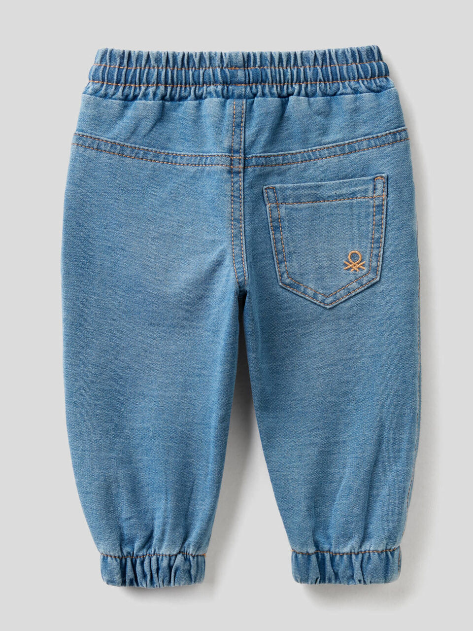 Pantaloni in felpa effetto denim image number 2