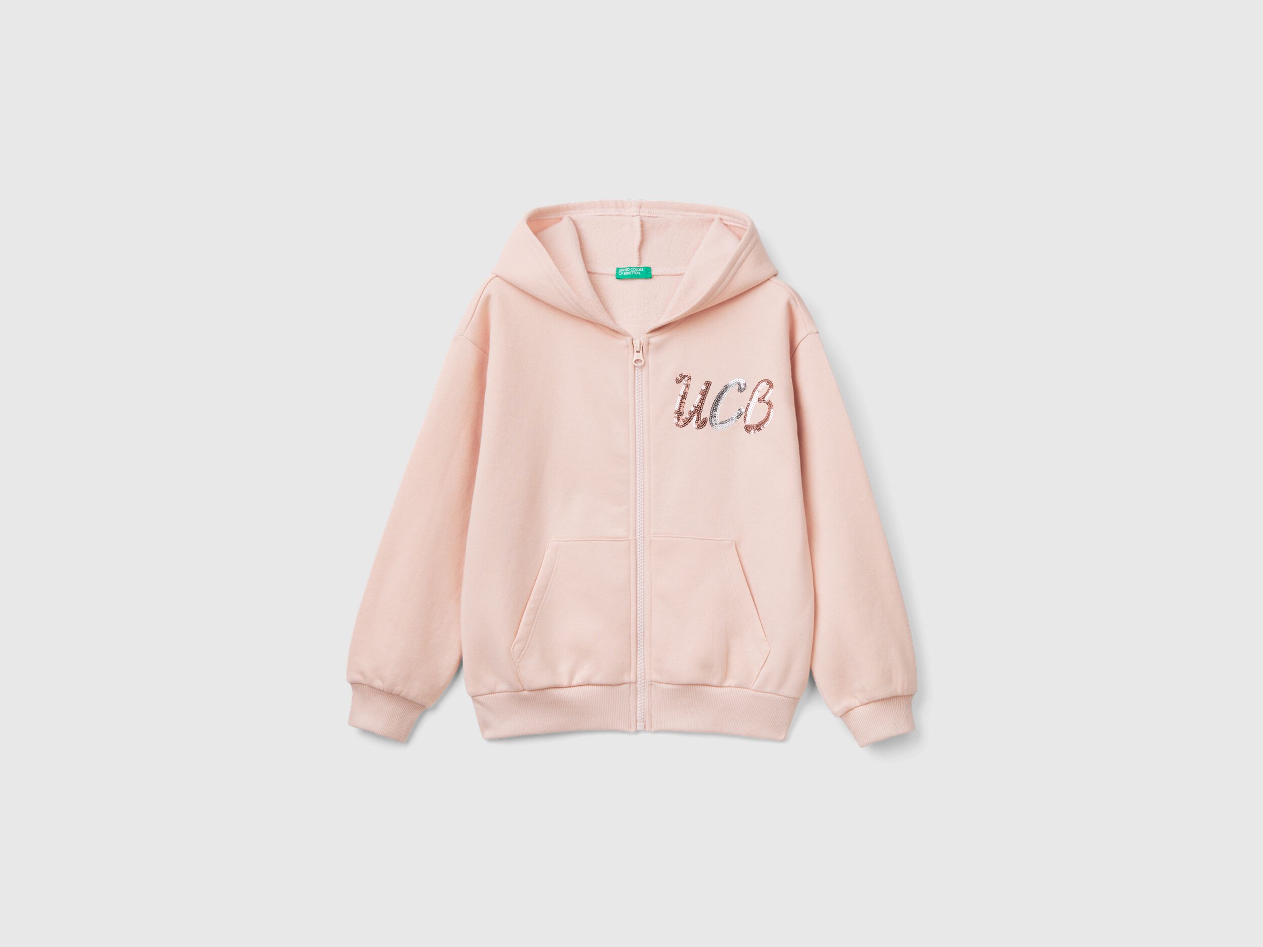 Felpa bambina con zip senza cappuccio discount