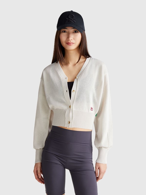 Cardigan in maglia con scollo a V Donna