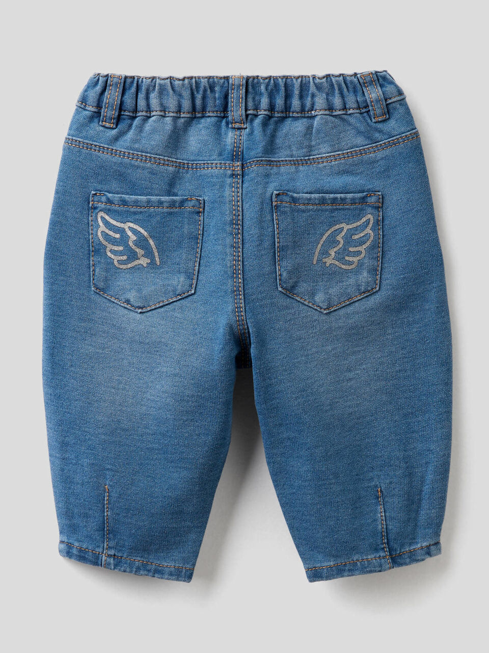 Pantaloni slouchy effetto denim image number 2