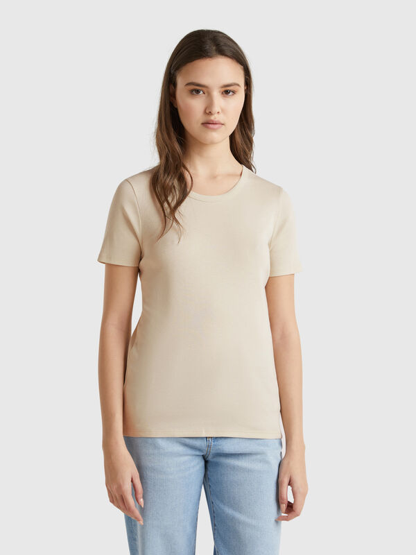 T-shirt in cotone a fibra lunga Donna