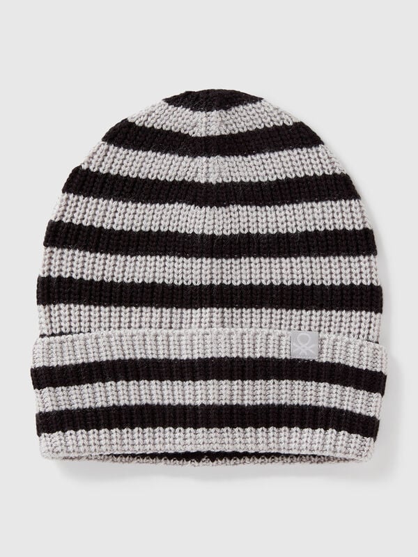Cappellino in maglia a righe Bambino