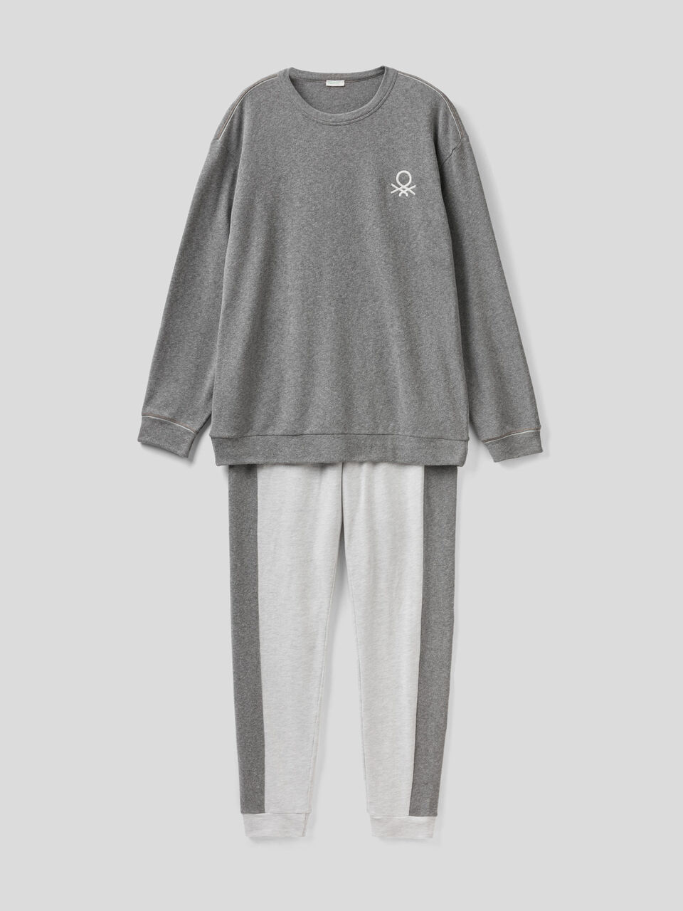 Pigiama in caldo misto cotone stretch image number 1