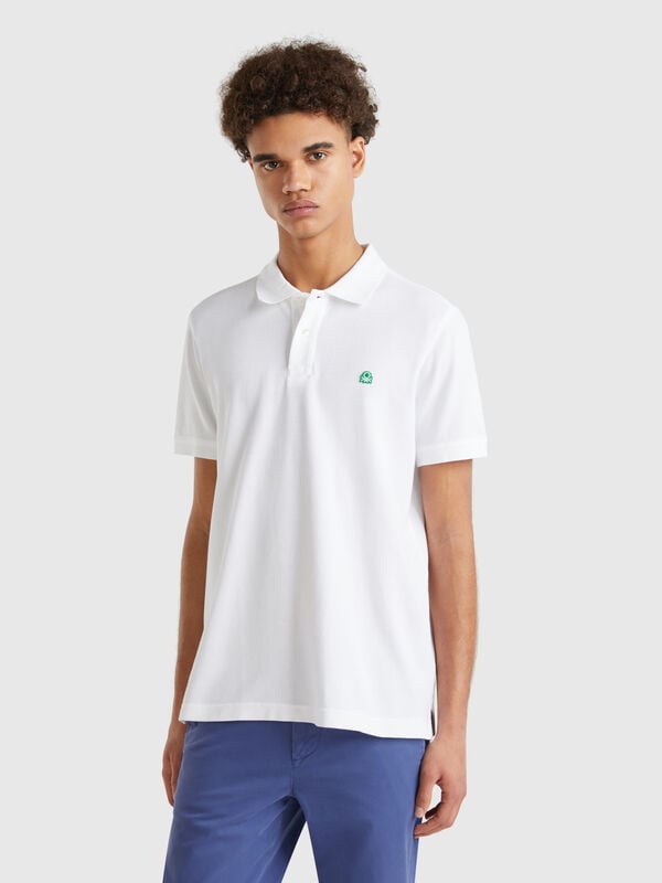 Polo regular fit bianca Uomo