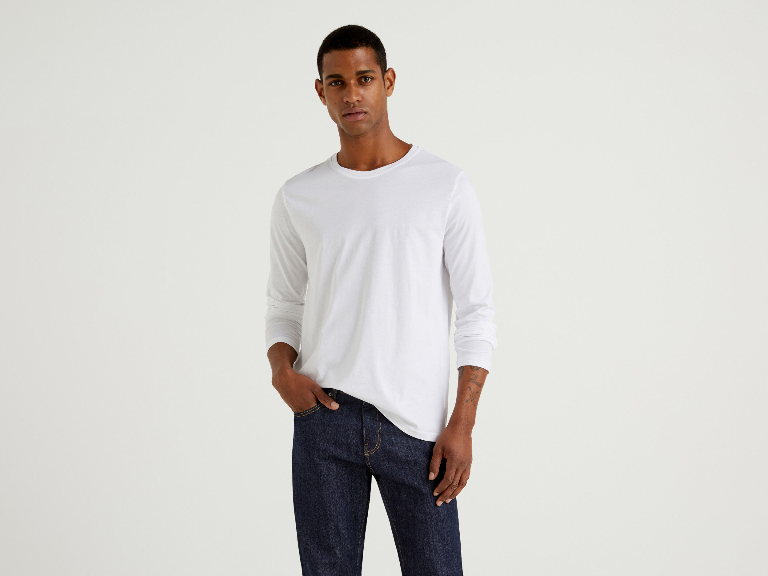 benetton t shirt manica lunga