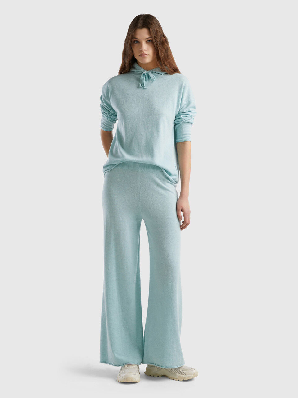 Benetton discount pantaloni larghi