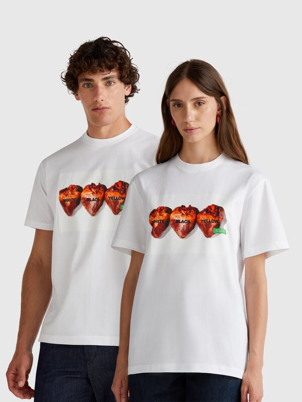 T-shirt con stampa fotografica Oliviero Toscani