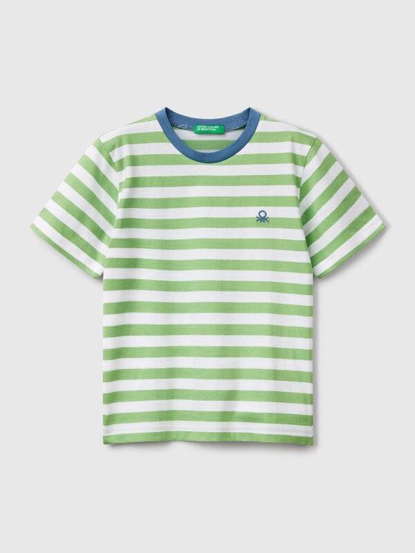 Maglietta a righe 100% cotone Bambino