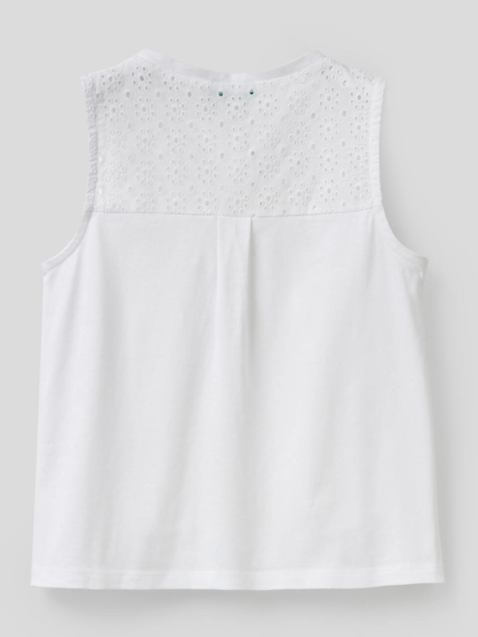 Blusa smanicata in 100% cotone image number 2