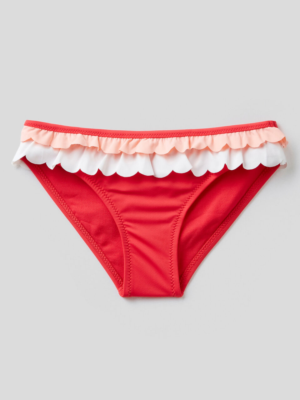 Slip mare in ECONYL® con balze image number 1