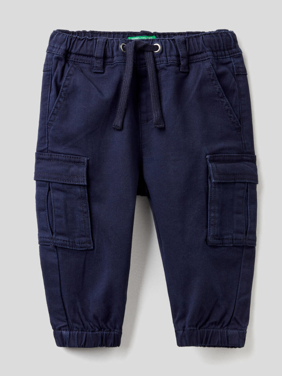 Pantaloni cargo in cotone stretch image number 1