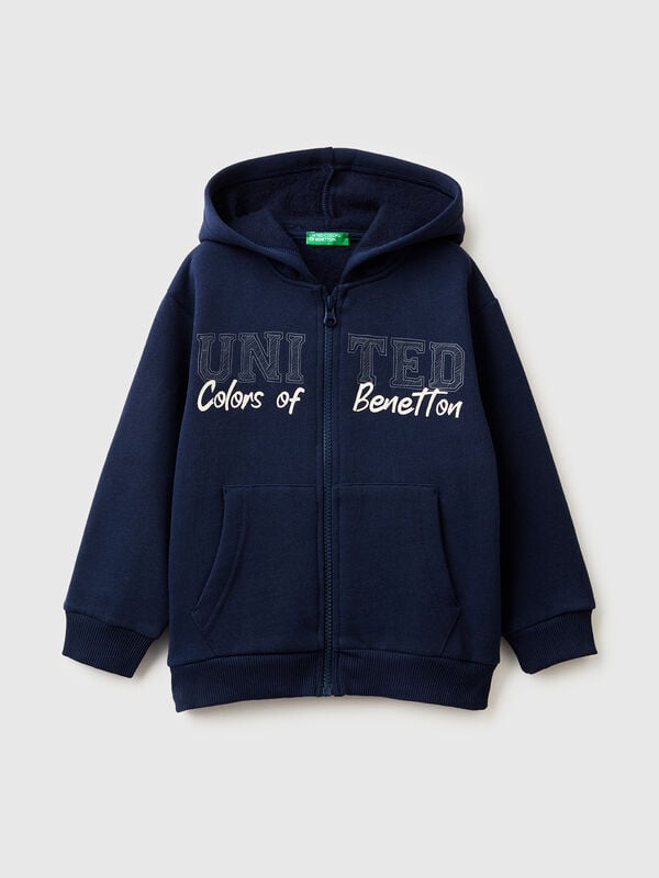 Felpa con cappuccio e zip Bambino