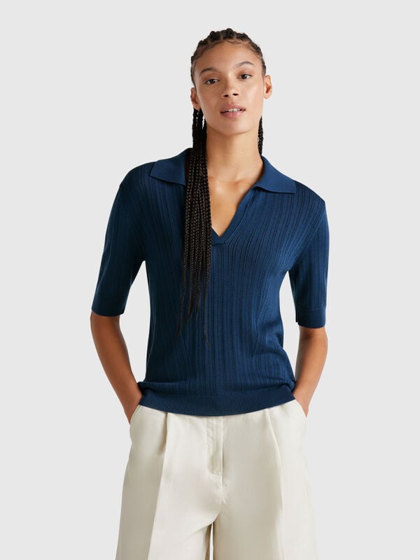 Polo in maglia a manica corta Donna