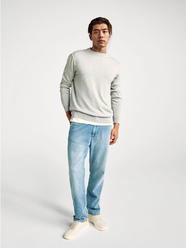 Chino di jeans straight fit Uomo