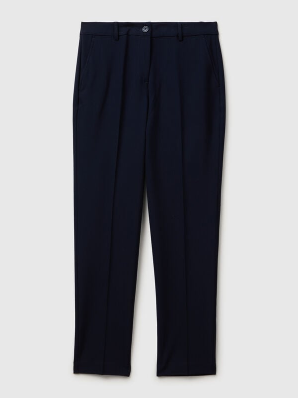 Pantaloni in misto viscosa stretch Pantaloni in misto viscosa stretch Donna