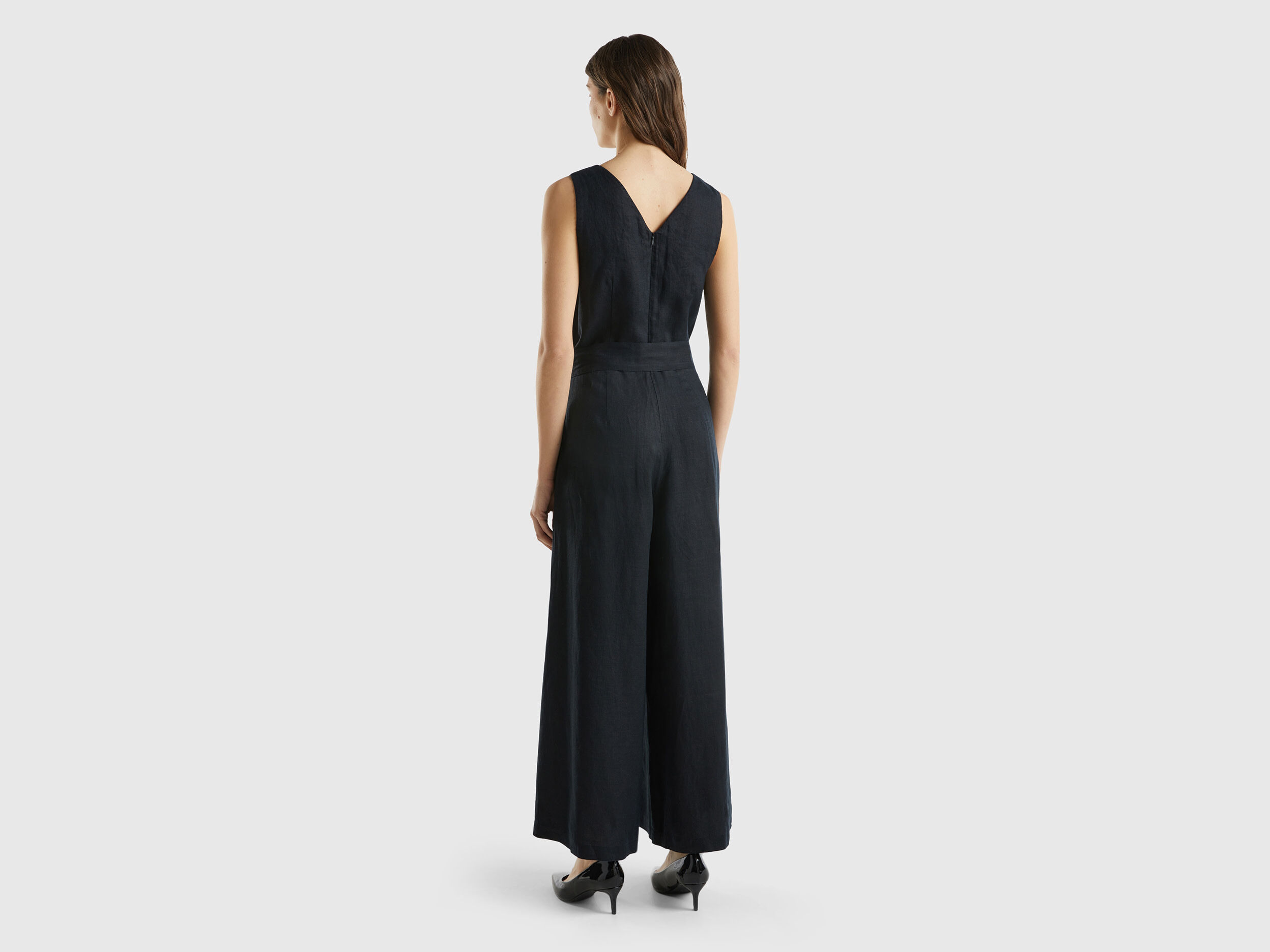 Tuta in puro lino Nero Benetton