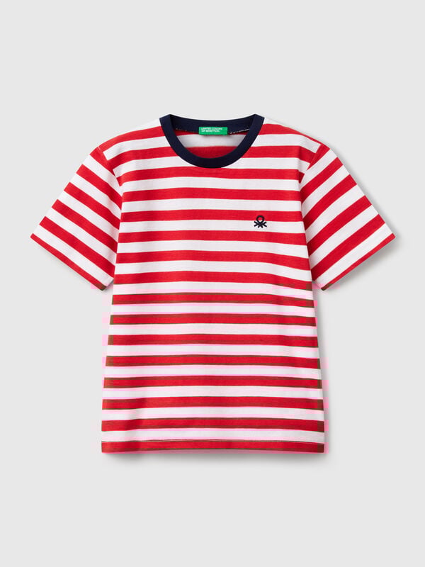 Maglietta a righe 100% cotone Bambino