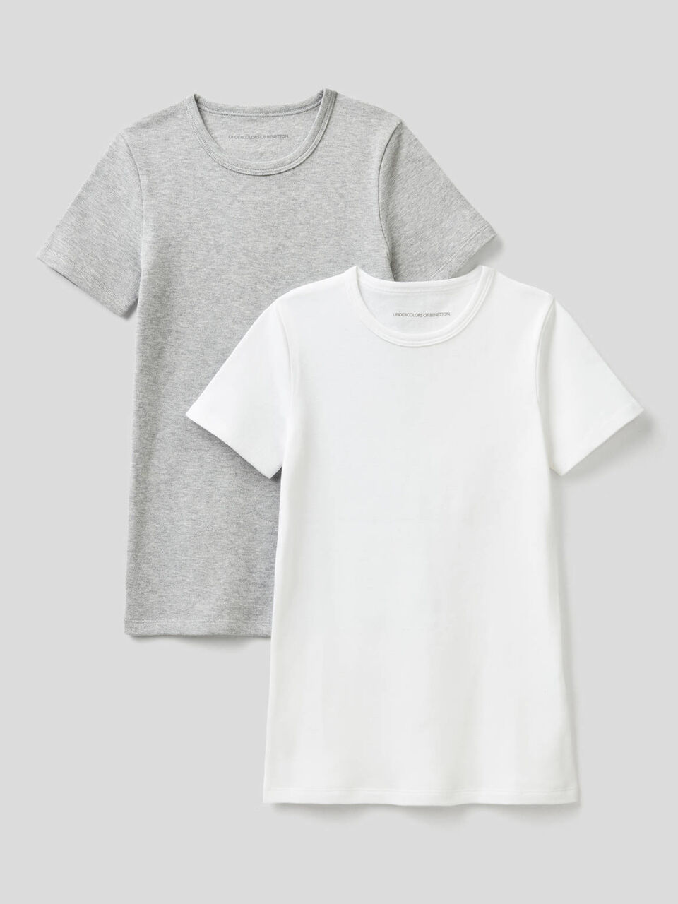 Due t-shirt manica corta in caldo cotone image number 1