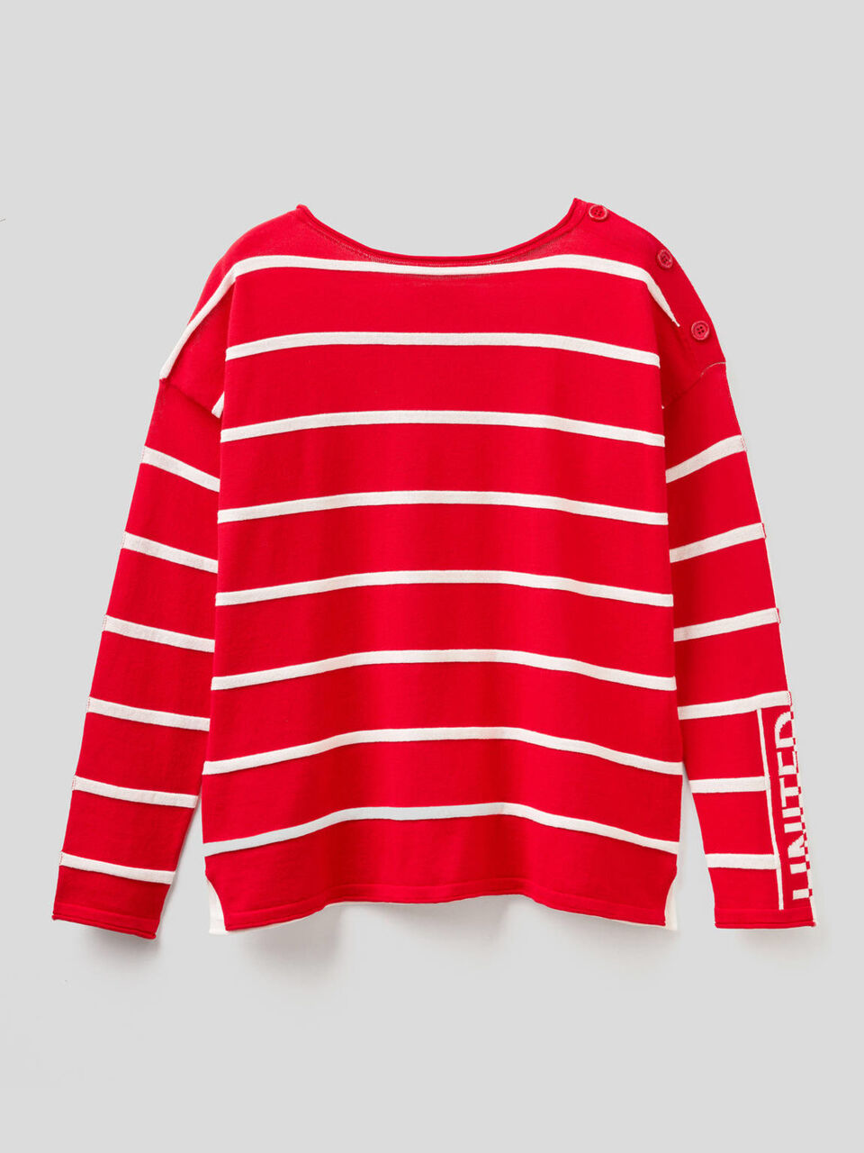 Maglia a righe in 100% cotone image number 1