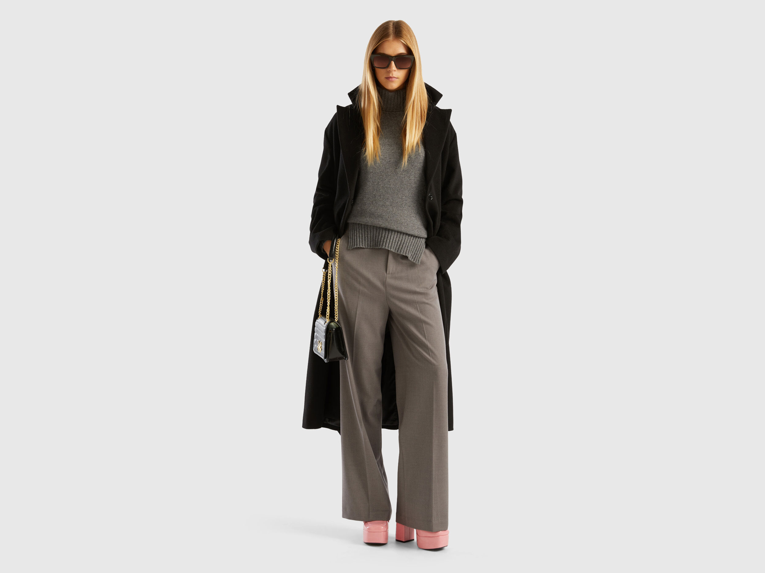Pantaloni larghi top benetton