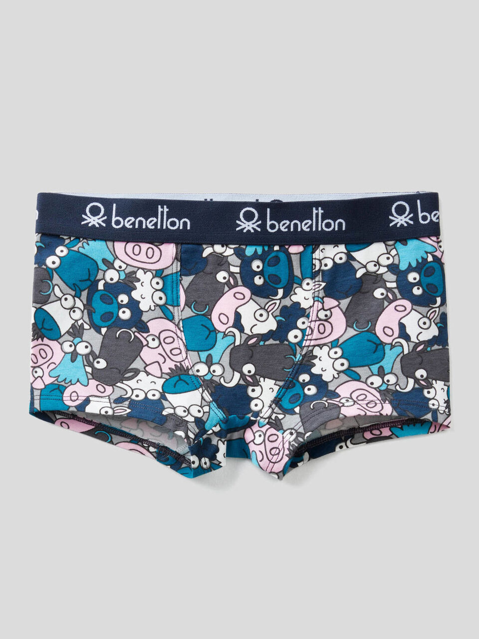 Boxer stampati in cotone stretch image number 1