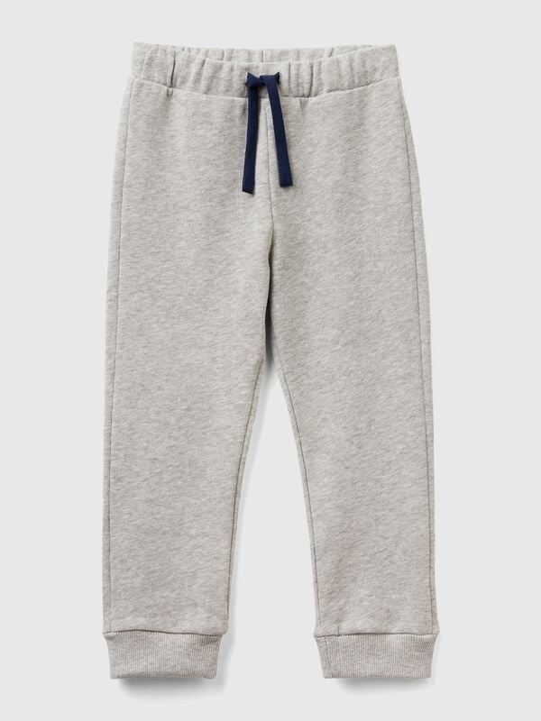 Pantaloni in cotone con logo Bambino