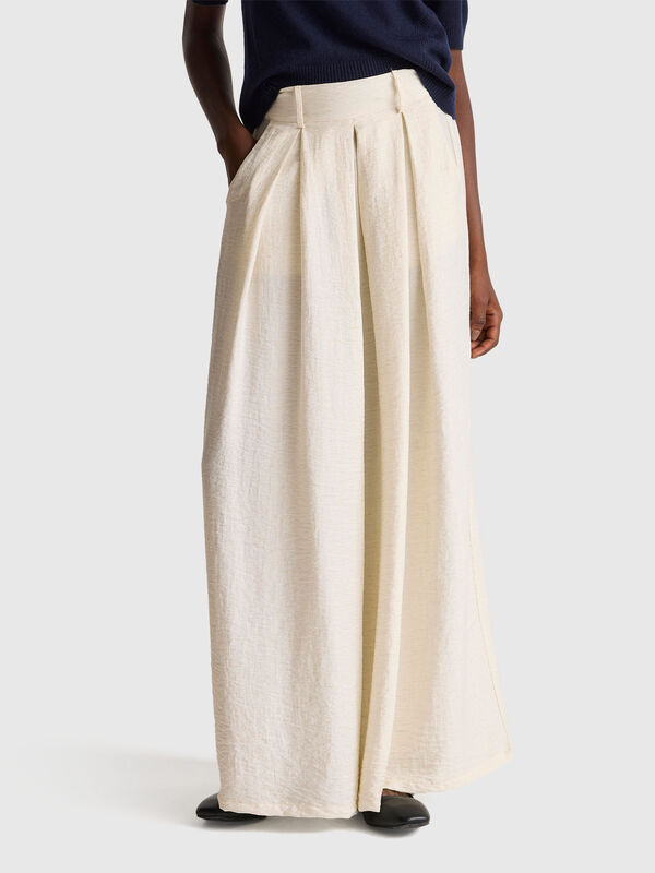 Gonna pantalone in misto viscosa Donna