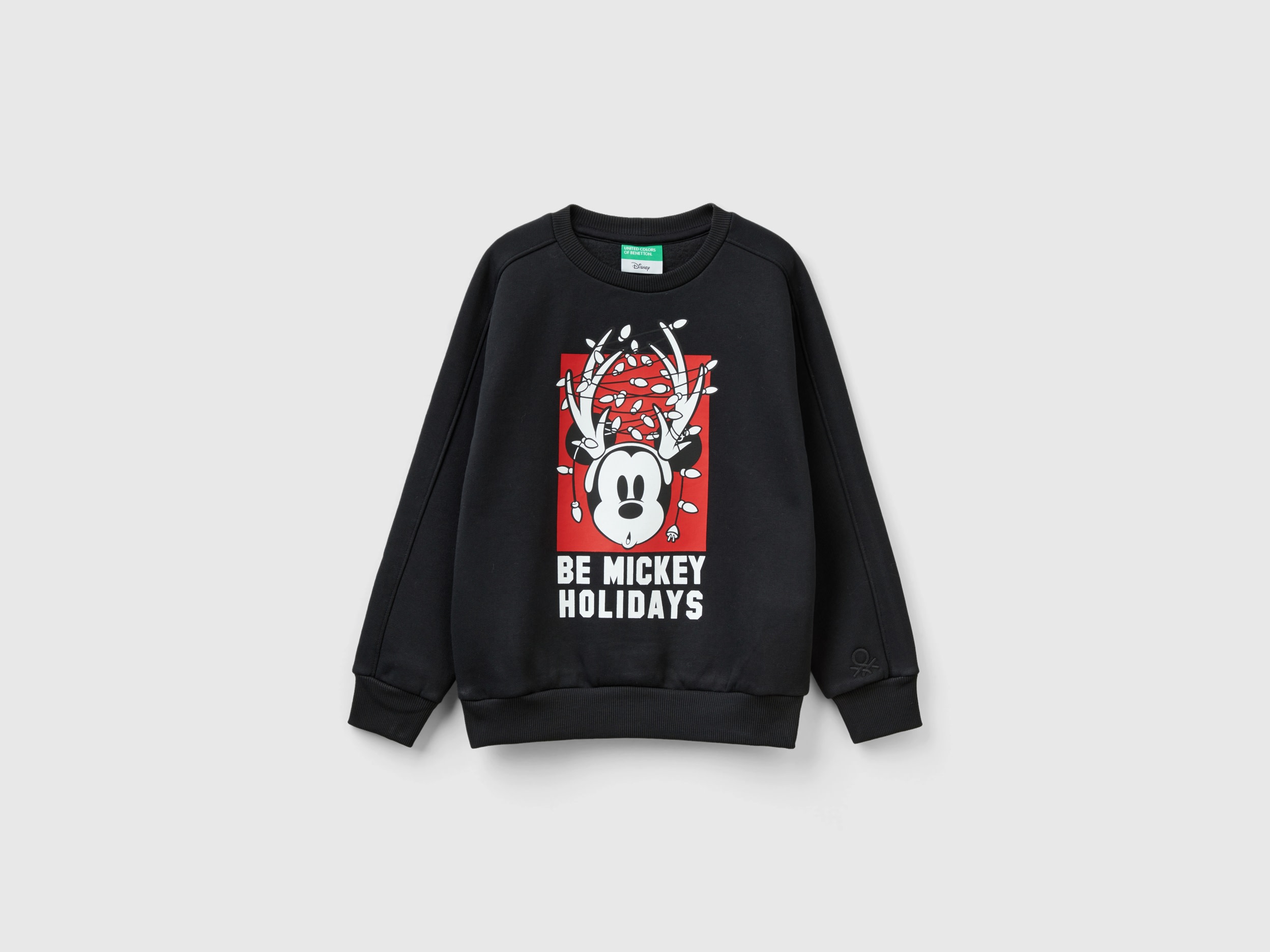 Benetton, (c)disney Christmas Sweatshirt, size XL, Black, Kids