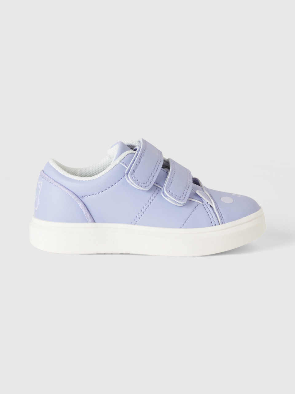 Benetton, Low-top Sneakers With Cat Face,5C, Lilac